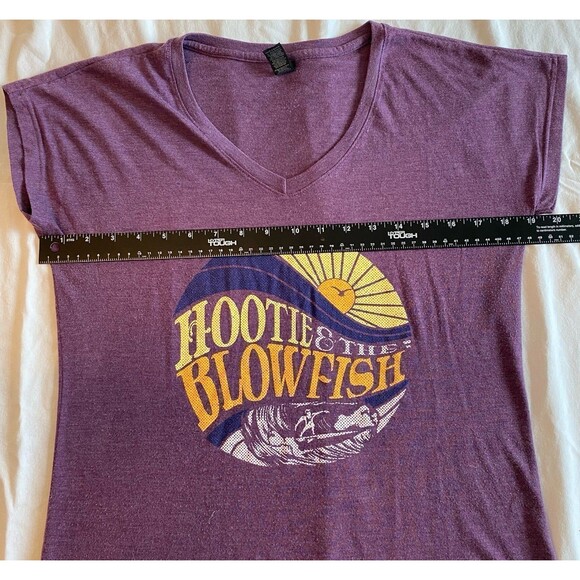 Anvil T-Shirt Women’s Size Medium Color Purple Hootie & The Blowfish Graphic Tee - Picture 8 of 8